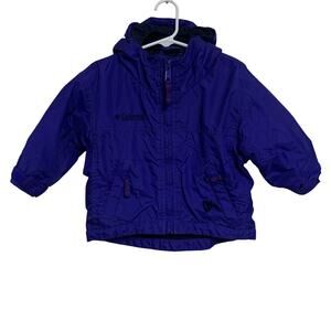 Vintage Columbia Fleece Lined Jacket Baby Size 2T